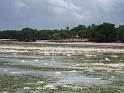 Hotel at low tide